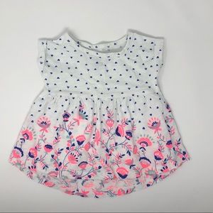 Oshkosh Hearts and Flowers Tee